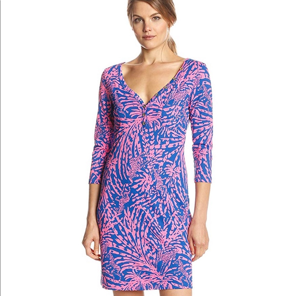Lilly Pulitzer Palmetto V neck t shirt dress